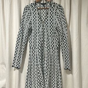 INC International Concepts Geometric Black and White Dress